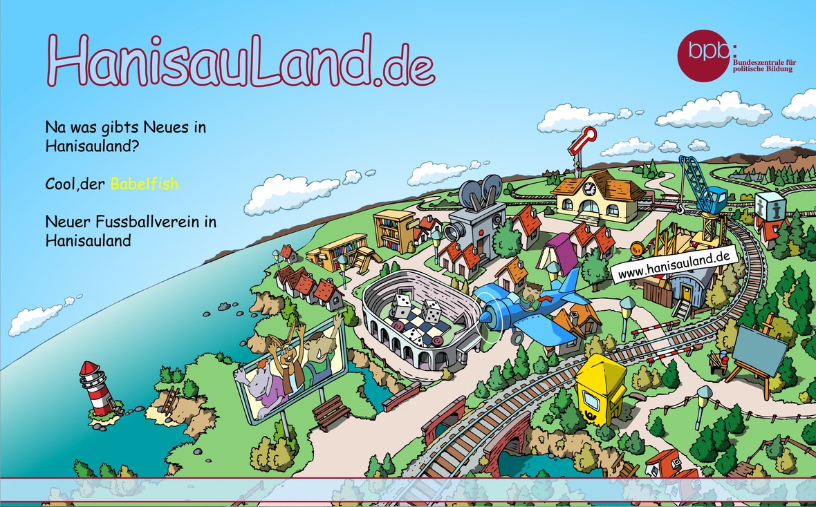 Die HanisauLand-Startseite im Jahr 2002