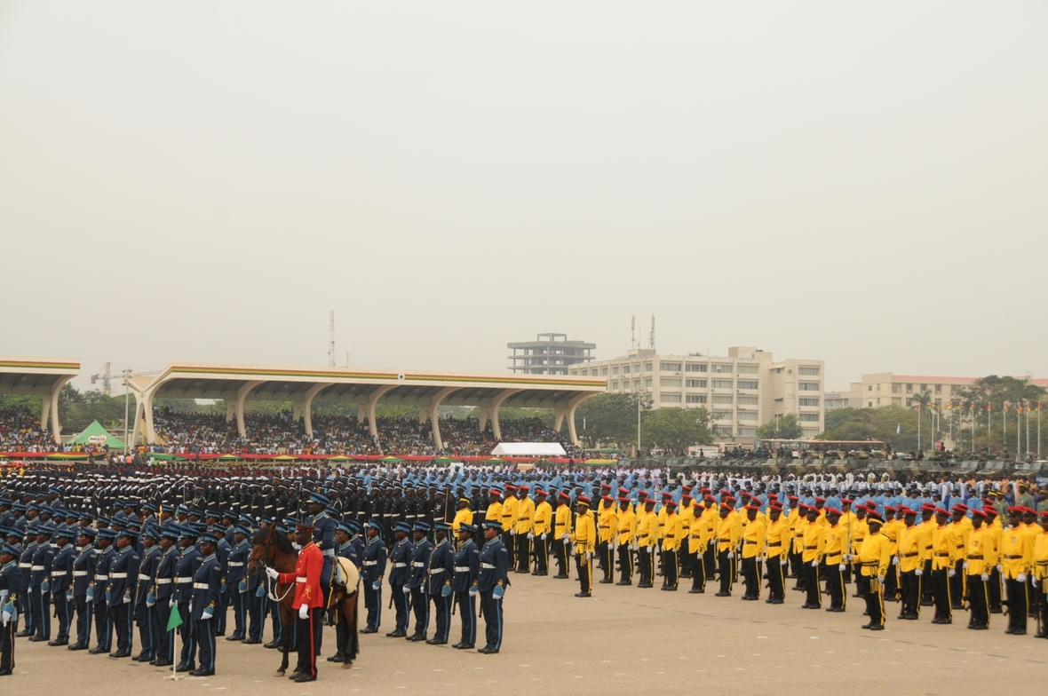 Mit einer Militärparade in der Hauptstadt Accra feiert Ghana den Unabhängigkeitstag.