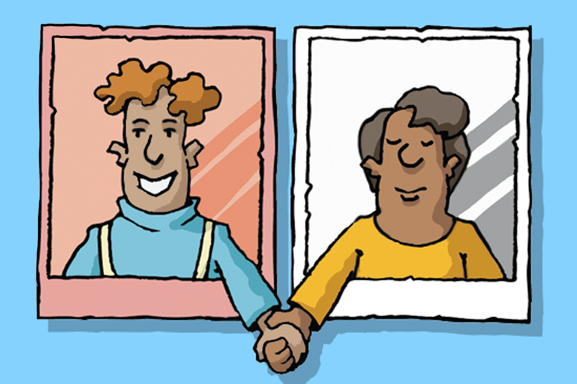 Familie kann ganz unterschiedlich aussehen. Illustration zu Artikel 6 des Grundgesetzes: Familie