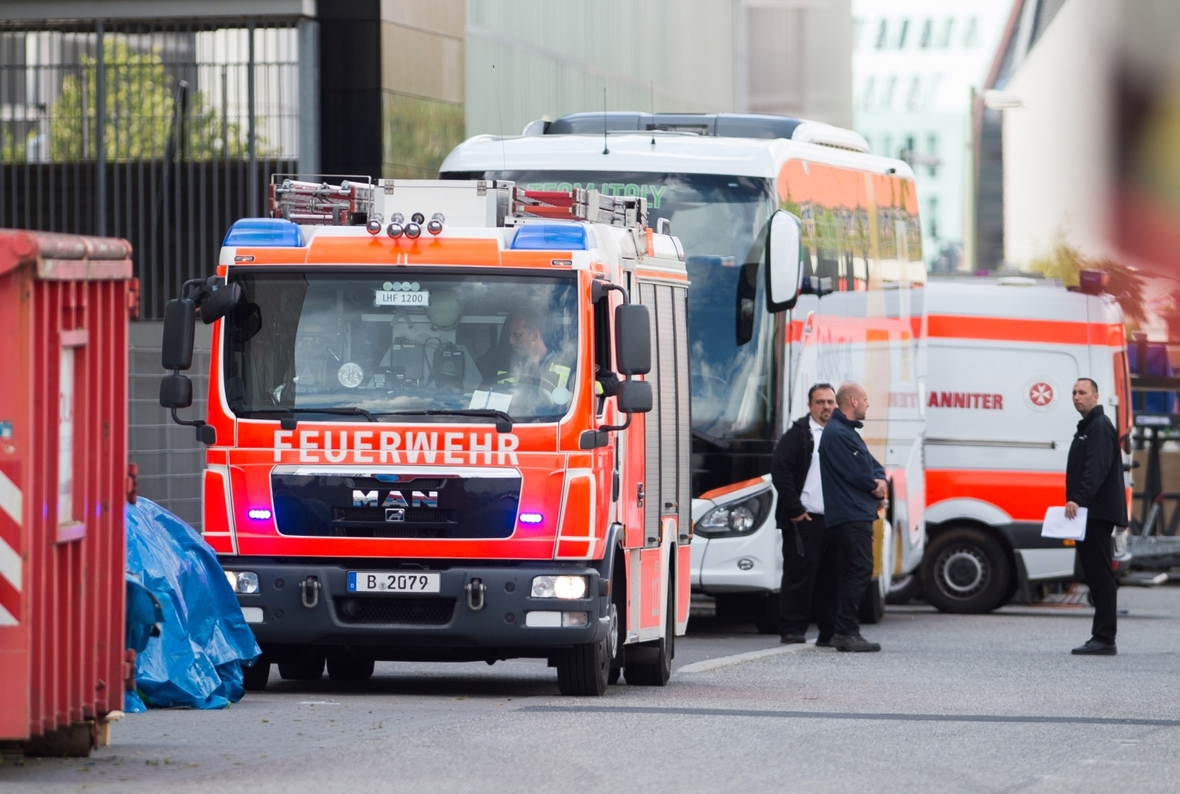 Ein Feuerwehreinsatz in Berlin, 2015.