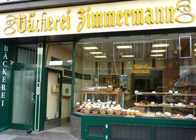 Eine Bäckerei, die koschere Backwaren verkauft.