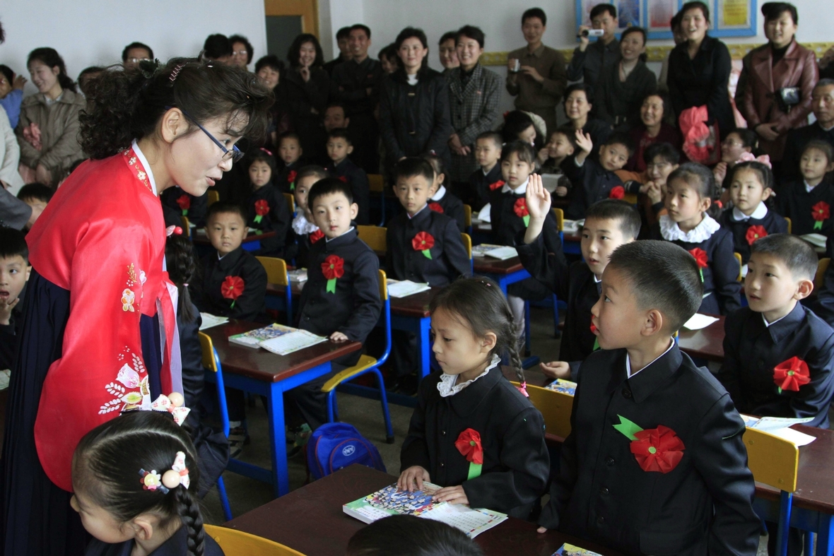 Nordkorea: Einschulung in Pjöngjang.
