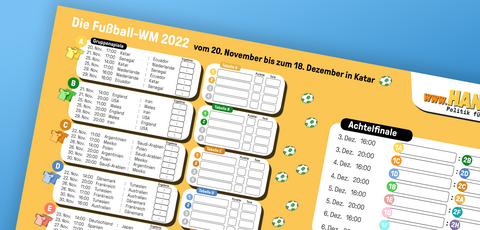 Spielplan Teaserbild Fußball-WM 2022