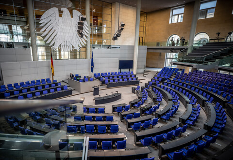 Bundestag leer ohne MdB