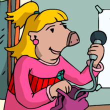 Ella mit Mikrofon