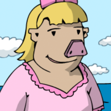 Jutta fragt die Pfandleiherin nach den Kronjuwelen.