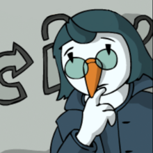 Die Pingu-Professorin ist in der Zeitung abgebildet.