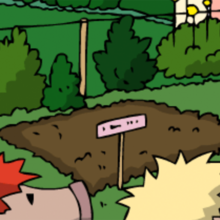 Ein kleiner Acker im Schrebergarten ihrer Großmutter.