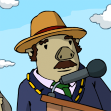 Der Sauburger Bürgermeister.