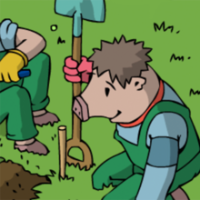 Die Bimus haben plötzlich ihre Liebe zur Landwirtschaft entdeckt.
