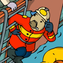 Ein Feuerwehrmann