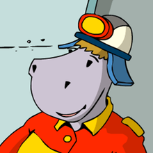 eine zufriedene Brandinspektorin