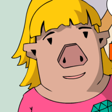 Ella hört sich an, was die Kinder zu sagen haben.