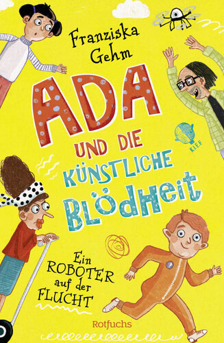 Das Cover zeigt mehrere Personen und einen Roboter vor einem gelben Hintergrund.
