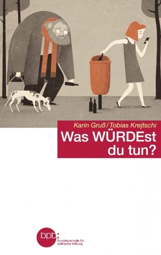 Menschenwürde: Dabei geht es zuweilen nicht so sehr um große Taten, sondern oft um schlichte Gesten wie Respekt, Rücksichtnahme und Einfühlungsvermögen. Die kurzen Texte und die Illustrationen zeigen Alltagssituationen, die dich zum Nachdenken bringen.
