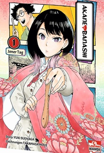 Ein Mädchen in einem traditionellen japanischen Gewand.