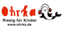 Logo Ohrka.de - gezeigt wird das Logo der Kinderinternetseite Ohrka.de. Dahinter verbirgt sich ein umfangreiches Hörspiel-Portal. 