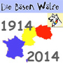 Logo der Kinderseite "Die Bösen Wölfe" 1914-2014