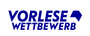 Vorlesewettbewerb in blauer Schrift